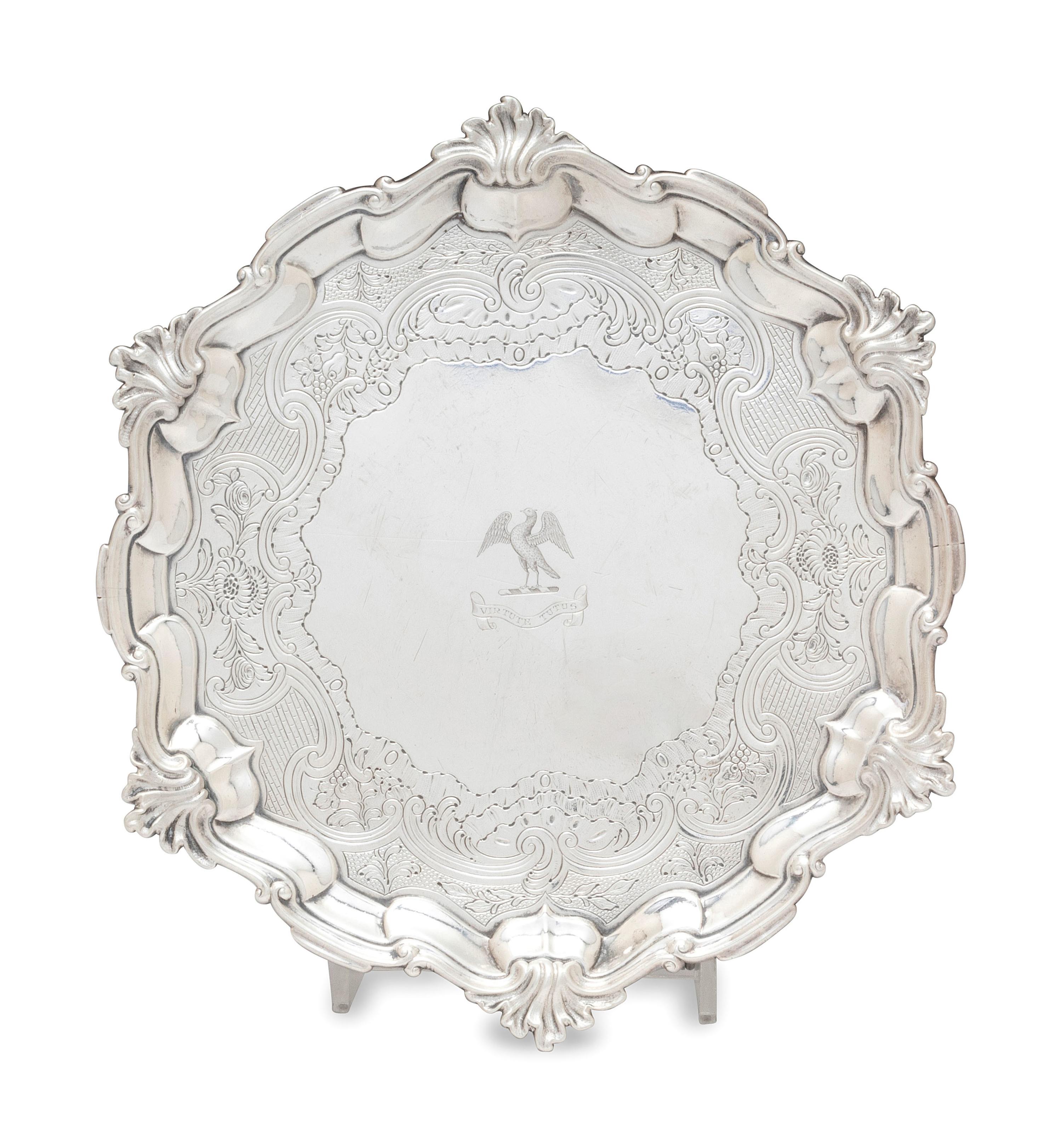 A Scottish George II Silver Salver