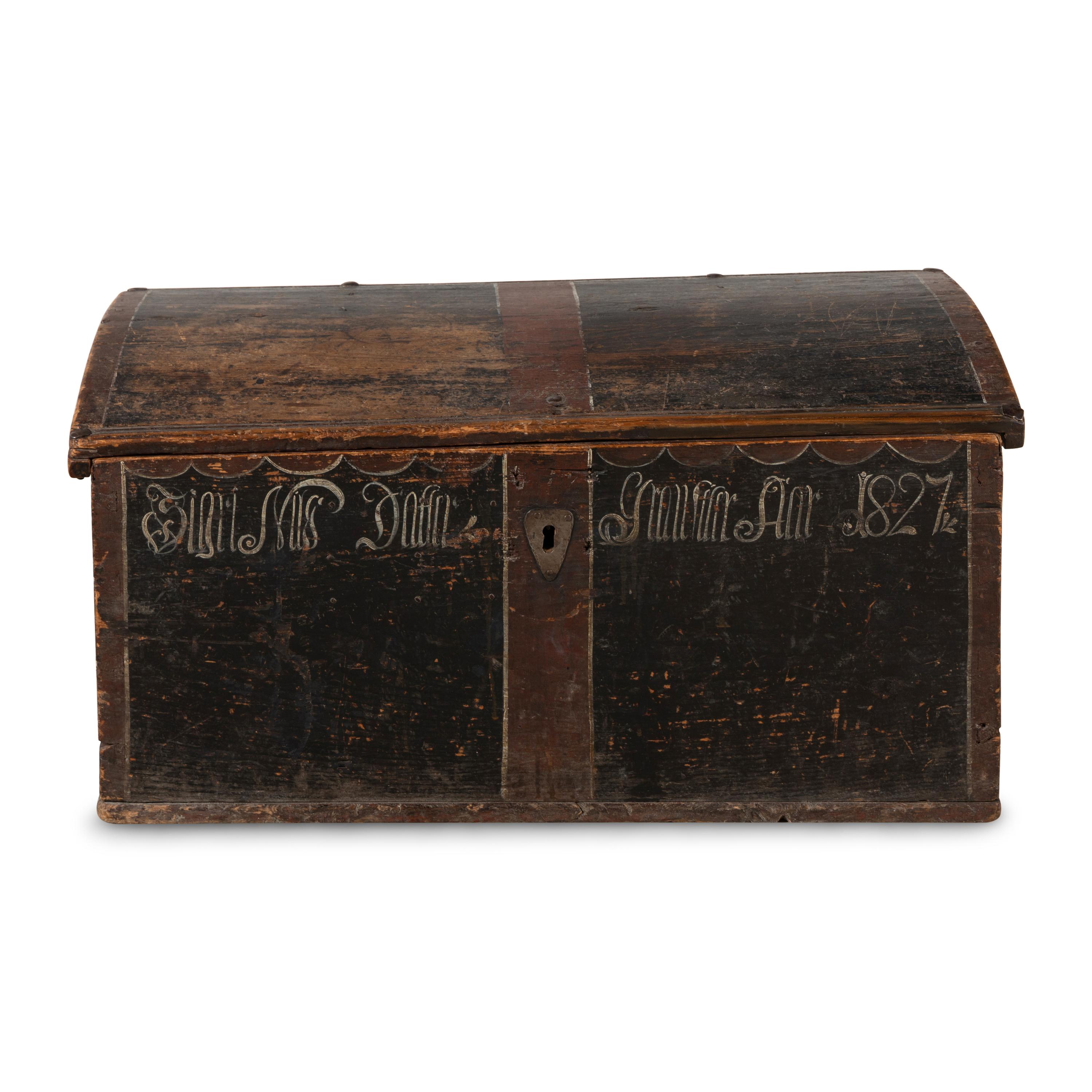 A North European Painted Blanket Chest
