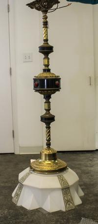 An Assembled Ceiling Fixture. Length of fixture base overall 29 inches.