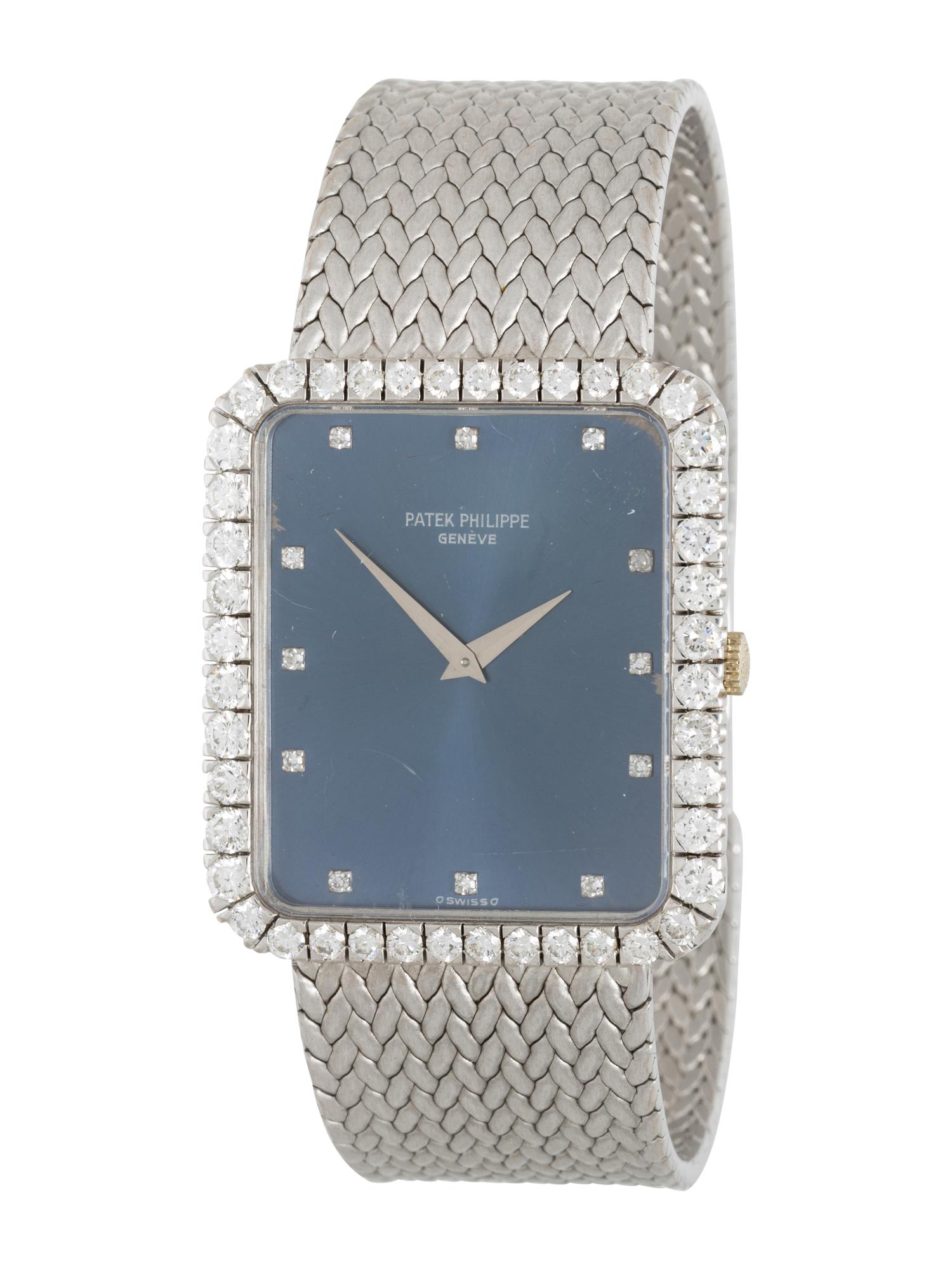 PATEK PHILIPPE, REF. 3613/1 18K WHITE GOLD AND DIAMOND WATCH