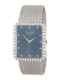 PATEK PHILIPPE, REF. 3613/1 18K WHITE GOLD AND DIAMOND WATCH
