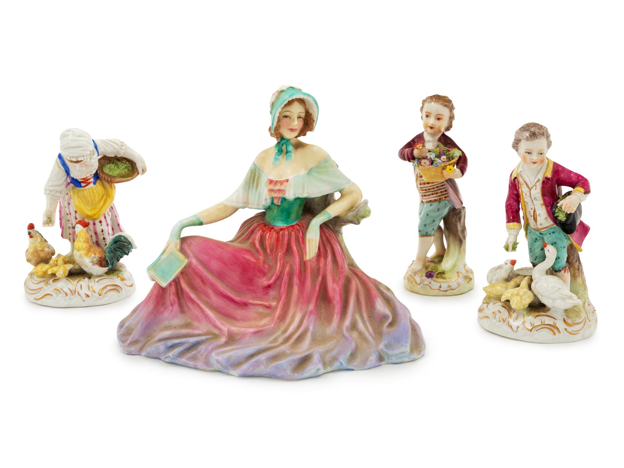 A Group of Porcelain Figures
