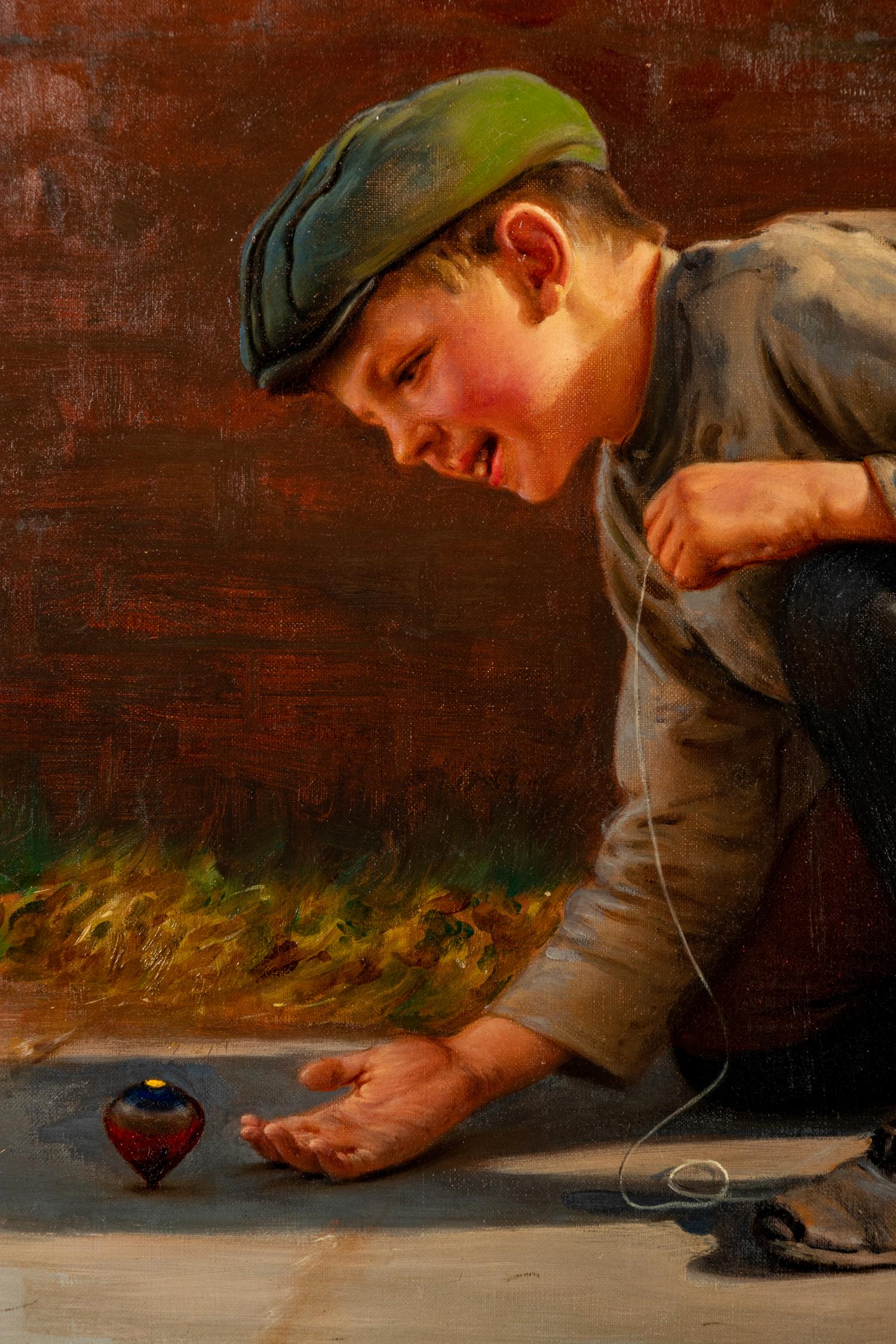Boy with Spinning Top