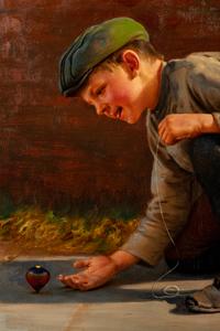 Boy with Spinning Top