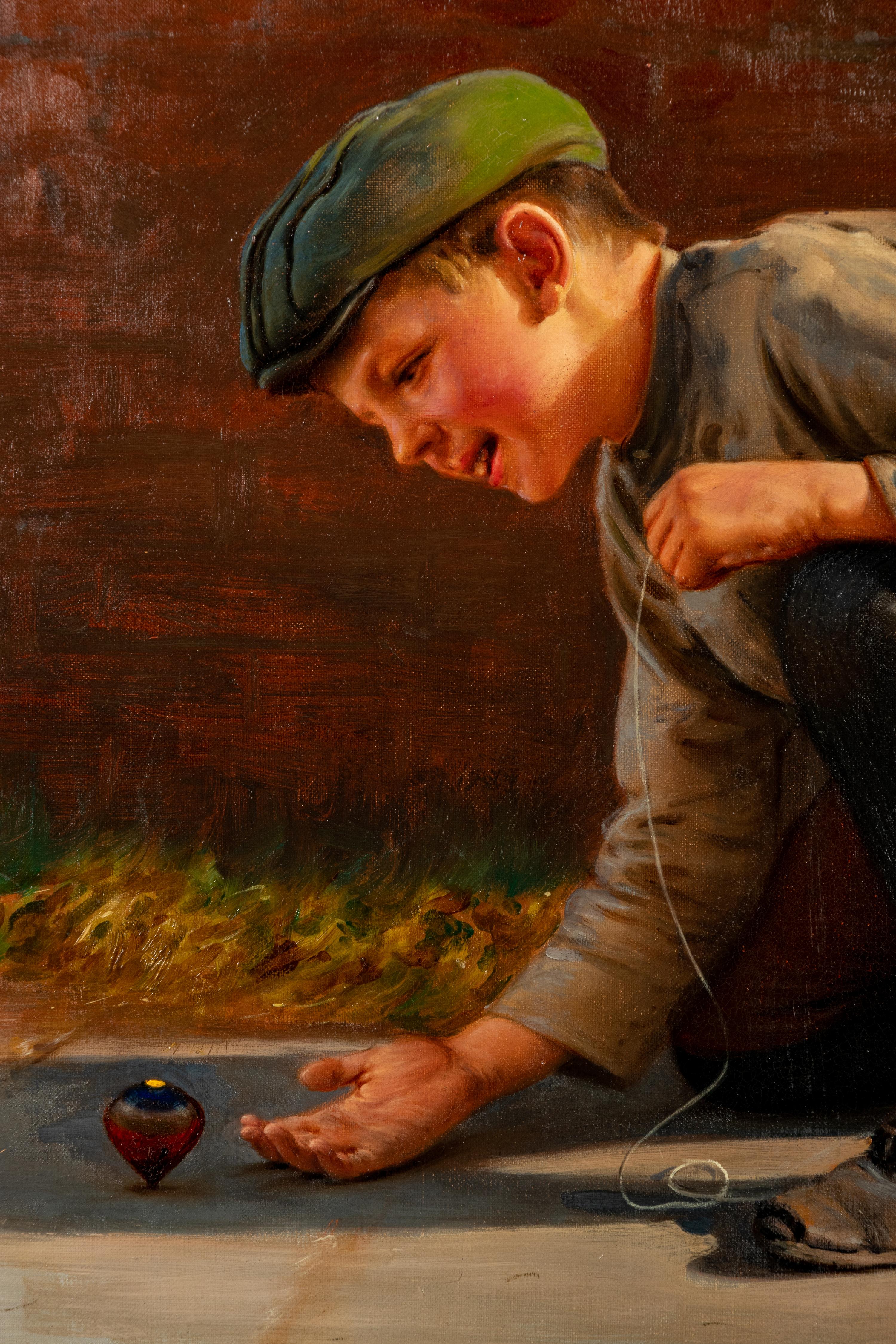 Boy with Spinning Top