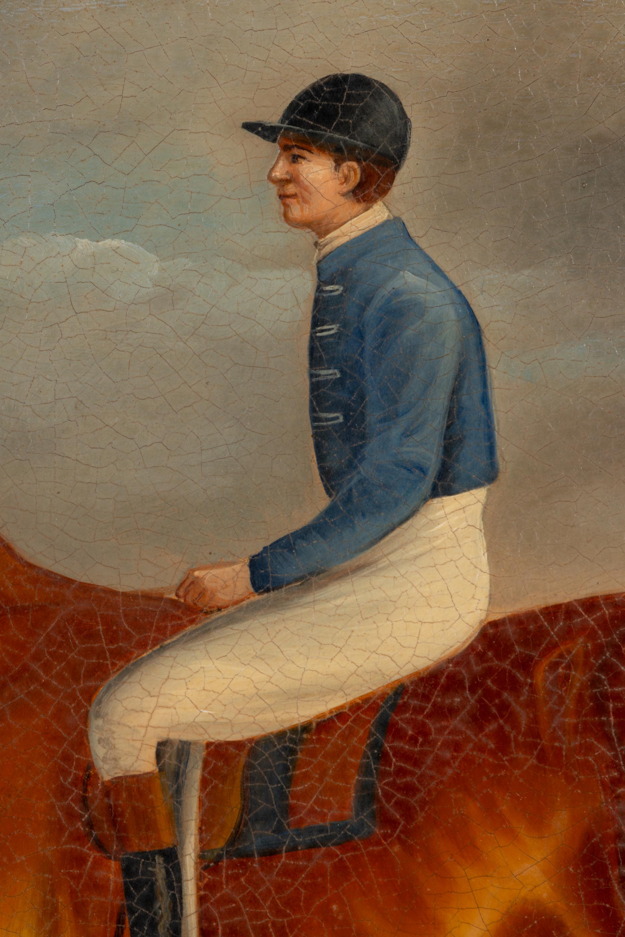 Horse and Jockey, with a Frog