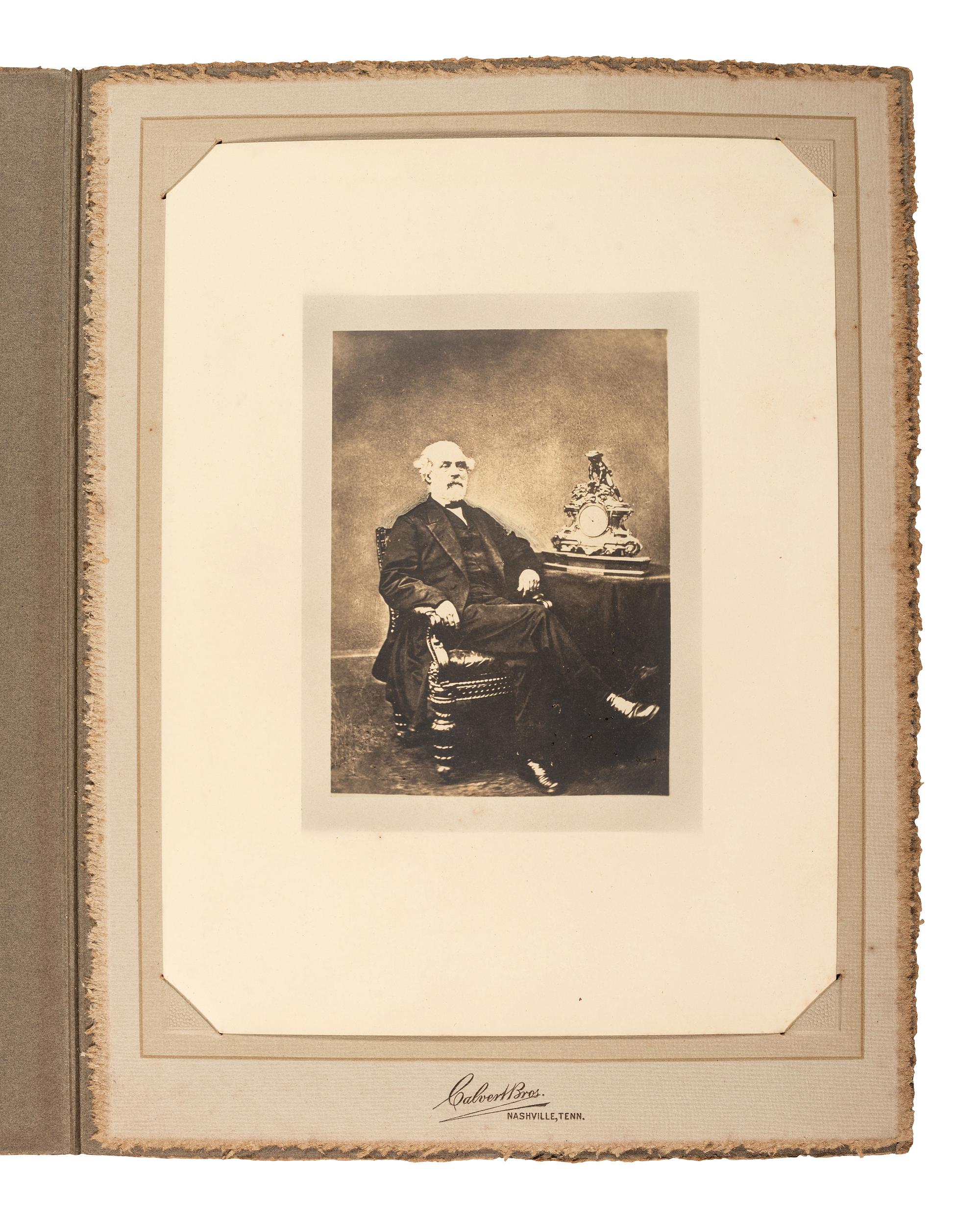 [CIVIL WAR] - [LEE, Robert E. (1807-1870)]. Copy portrait of Robert E. Lee. Nashville, TN: Calvert Bros., [ca 1899].