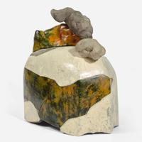 Wayne Higby (American, b. 1943) "Calico Canyon Overlook" Lidded Vessel, USA, 1976
