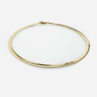 A 14K Yellow Gold Omega Necklace and Slider Charms