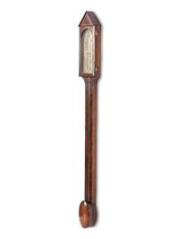 A George III Mahogany Stick Barometer
