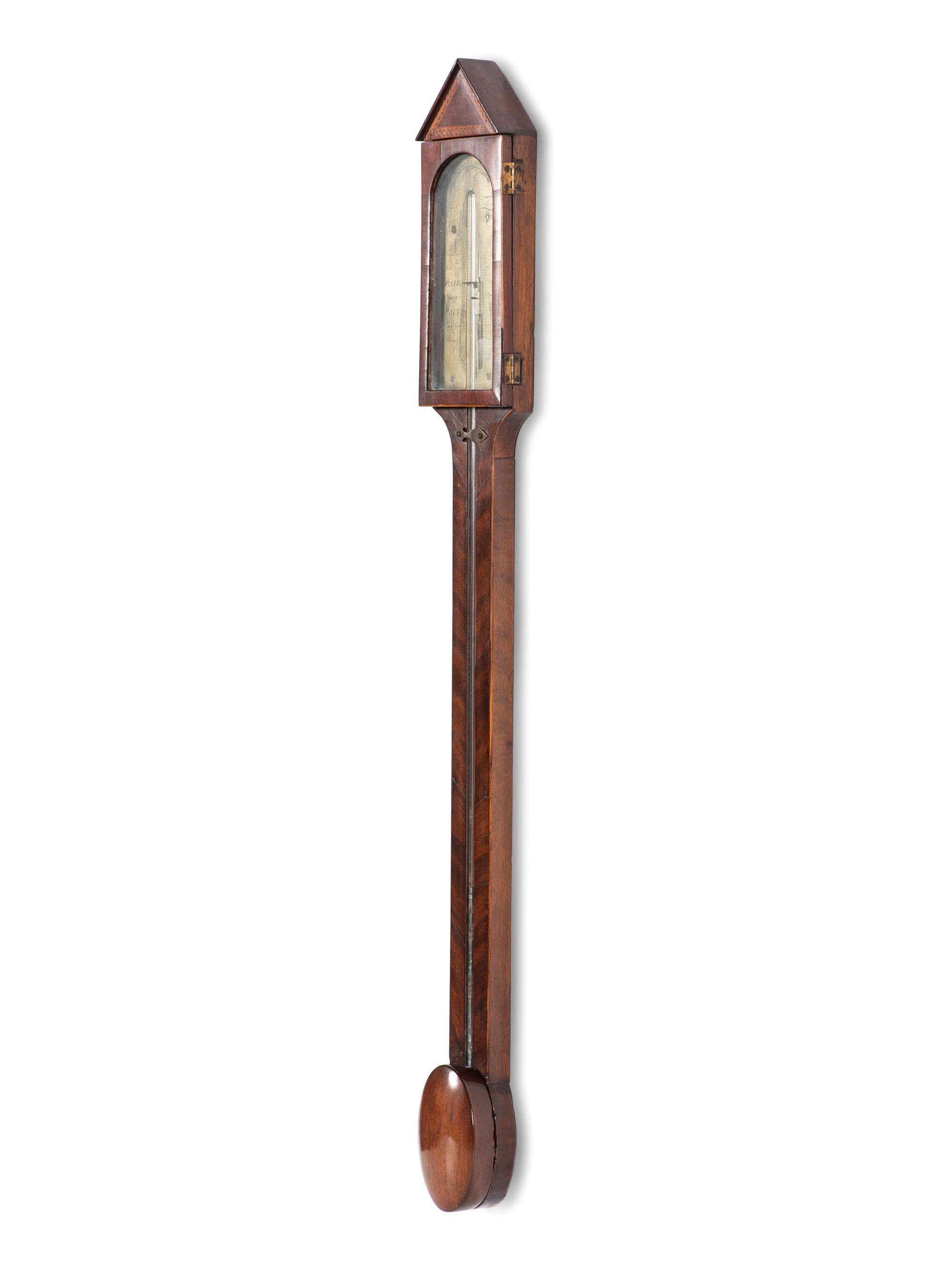 A George III Mahogany Stick Barometer