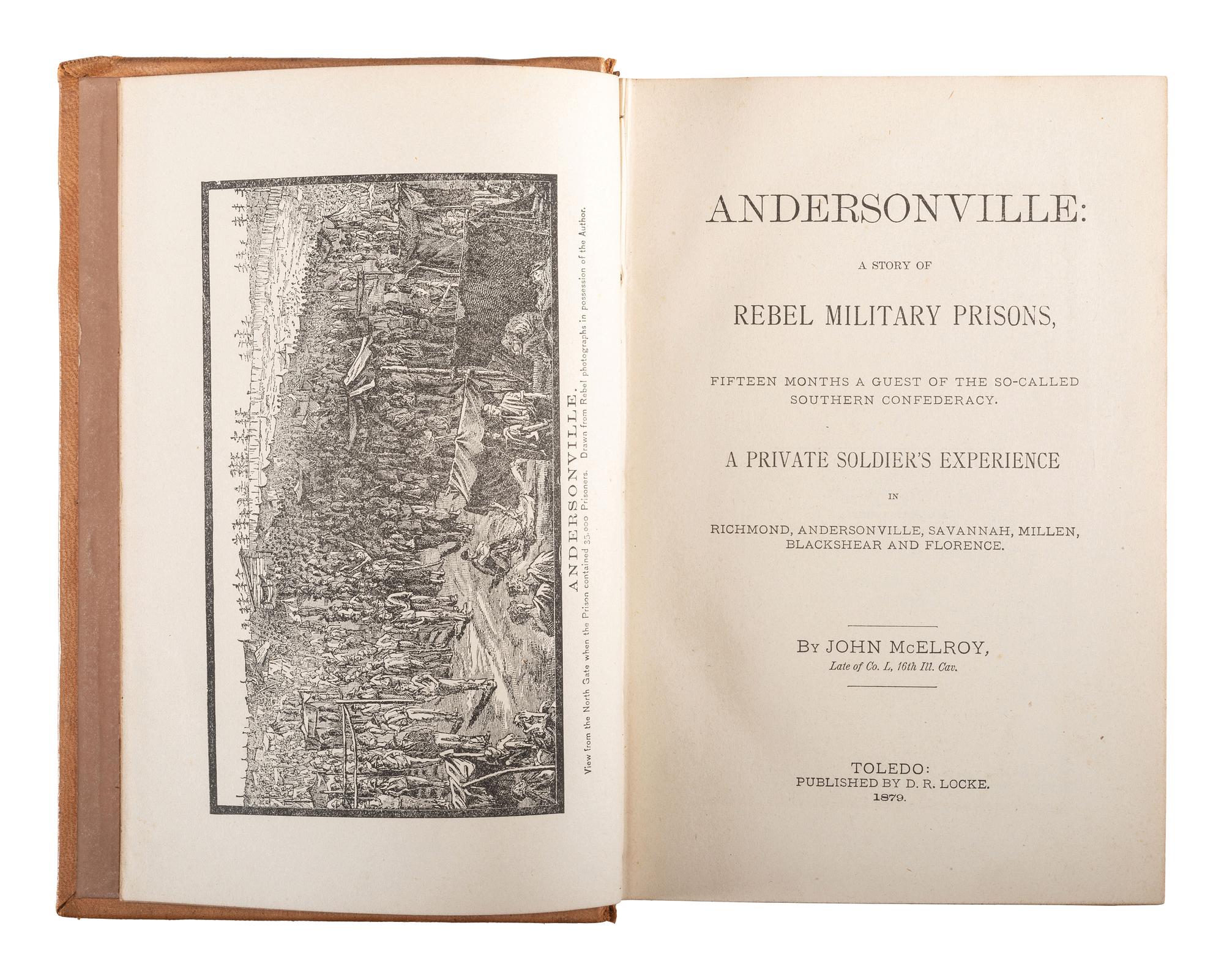 [CIVIL WAR - PRISONS]. A group of pamphlets, histories, and survivor narratives related to Confederate prisons, comprising:
