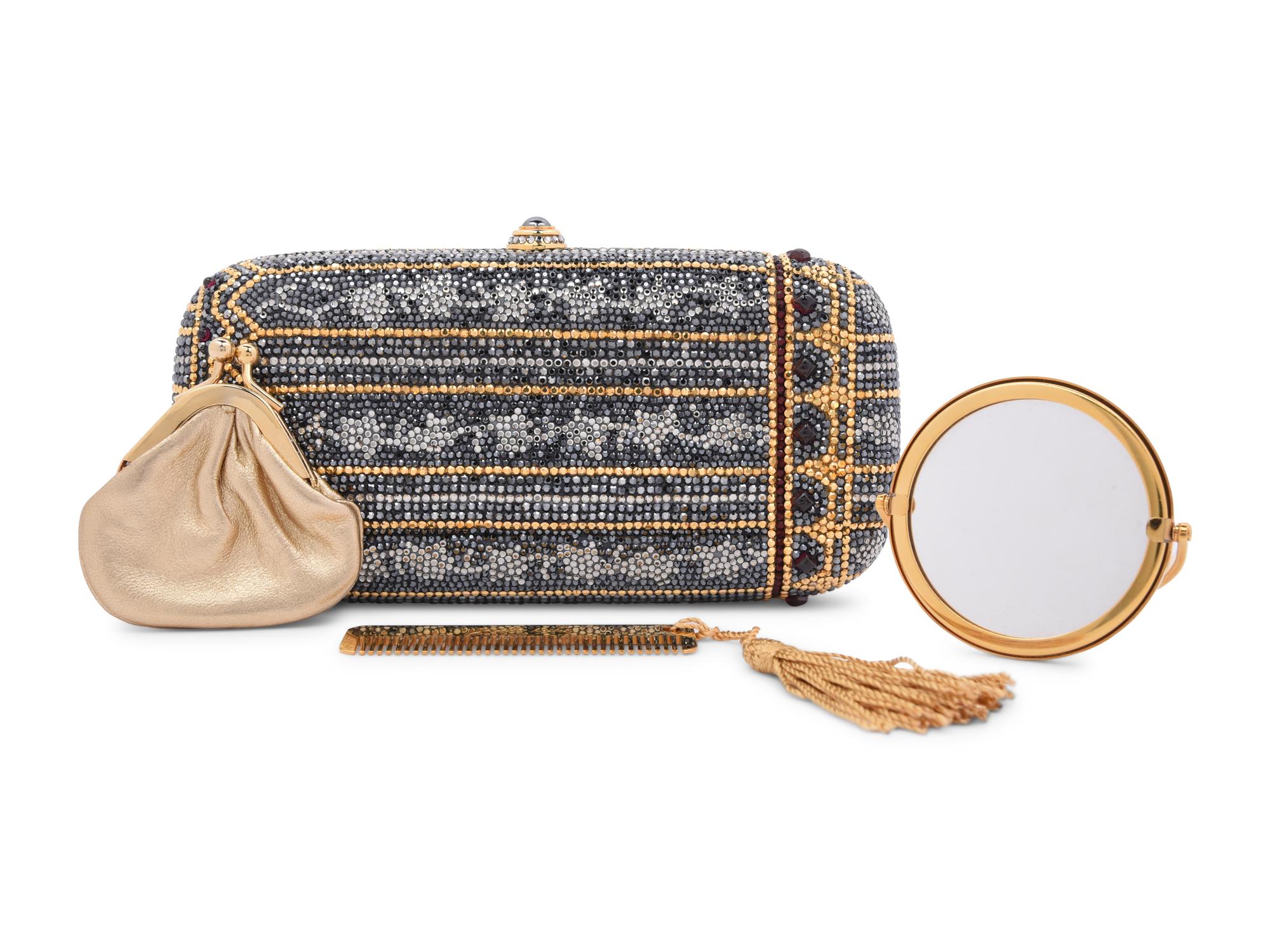 Judith Leiber Art Deco Inspired Oblong Minaudière