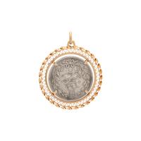 YELLOW GOLD AND COIN PENDANT