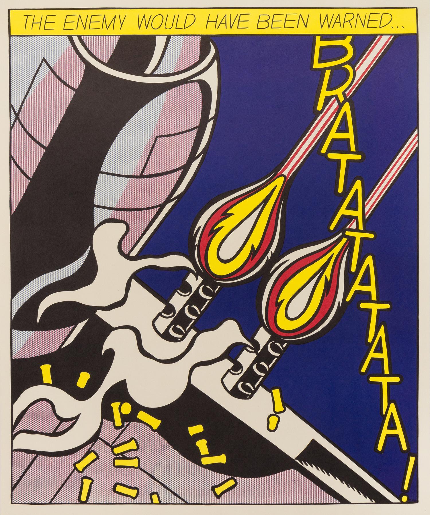 Roy Lichtenstein, (American, 1923–1997), As I Opened Fire (triptych), 1966