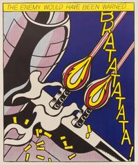 Roy Lichtenstein, (American, 1923–1997), As I Opened Fire (triptych), 1966