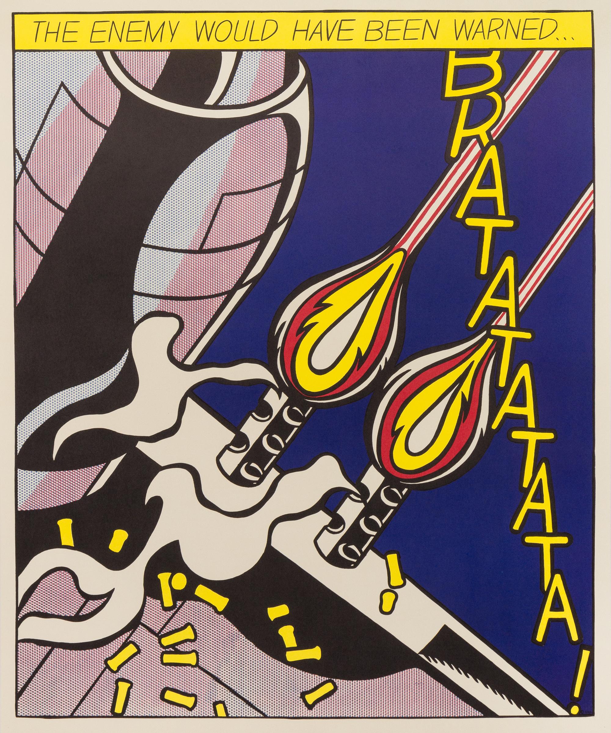 Roy Lichtenstein, (American, 1923–1997), As I Opened Fire (triptych), 1966