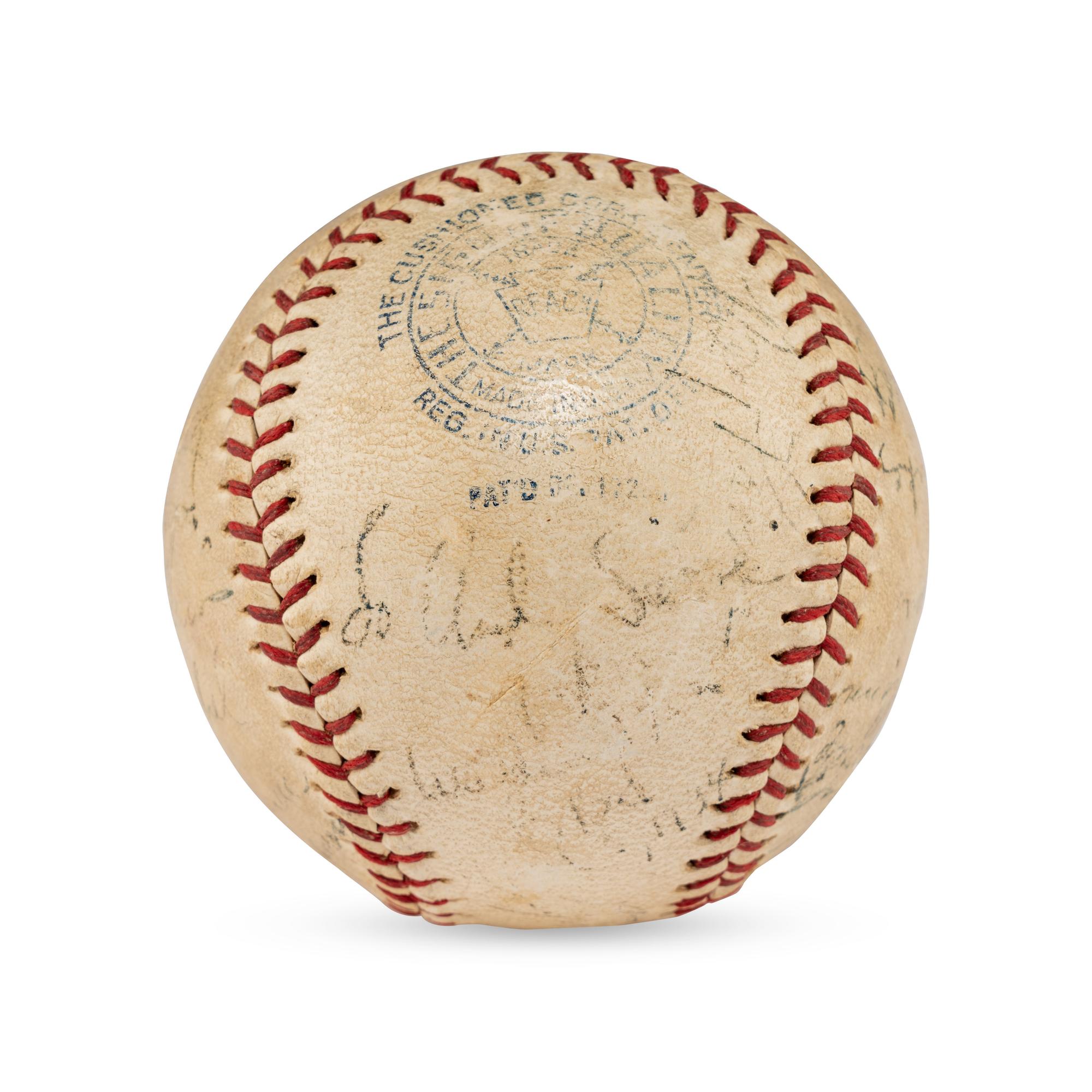 A Multi Signed Autograph Baseball Featuring Joe Medwick and Notables (Beckett Authentication Services Letter of Authenticity)