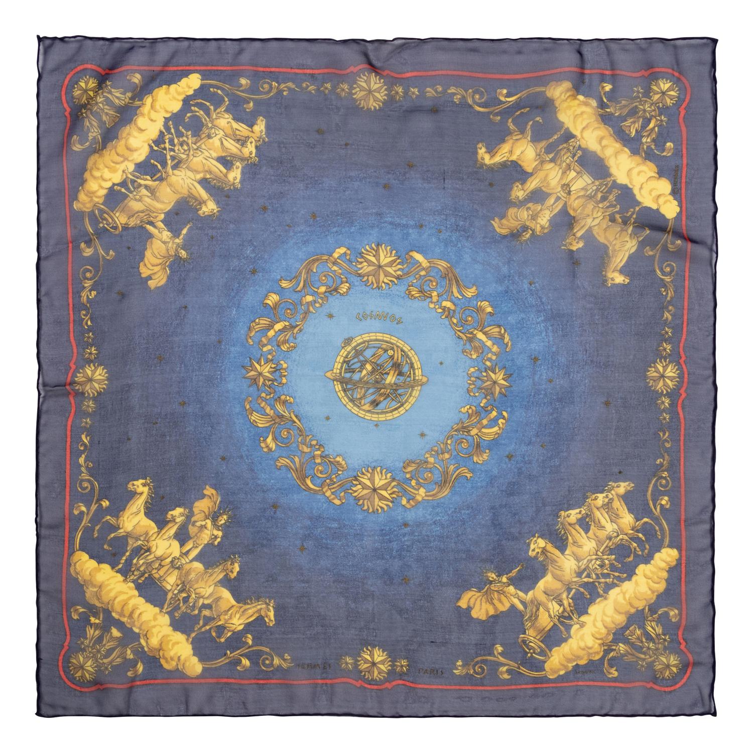 Six Hermès 16in Silk Handkerchiefs