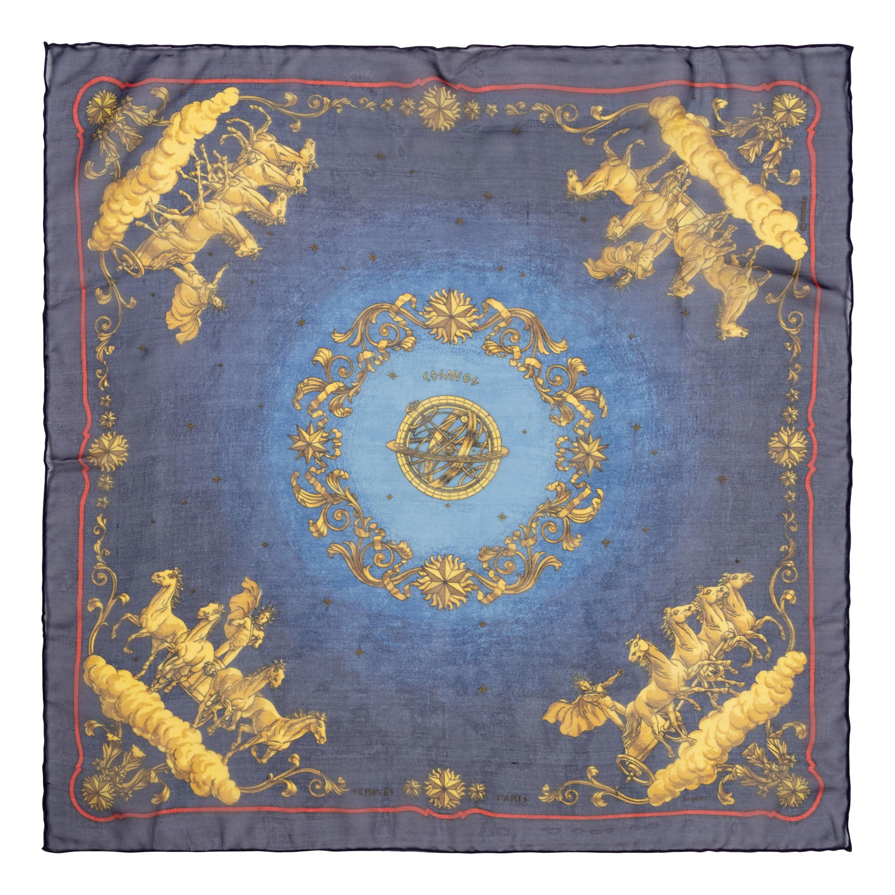 Six Hermès 16in Silk Handkerchiefs
