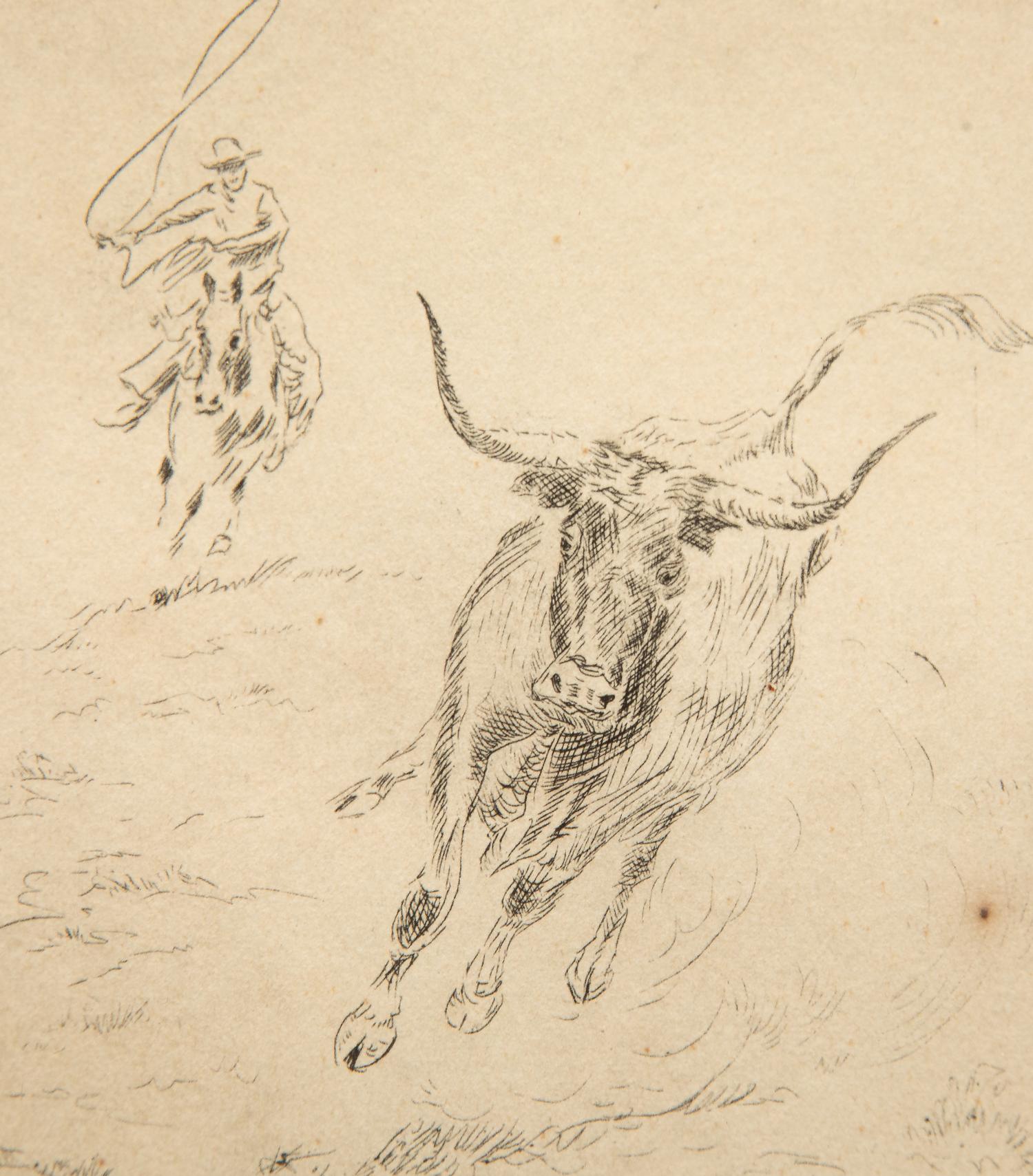 Cowboy Roping Steer