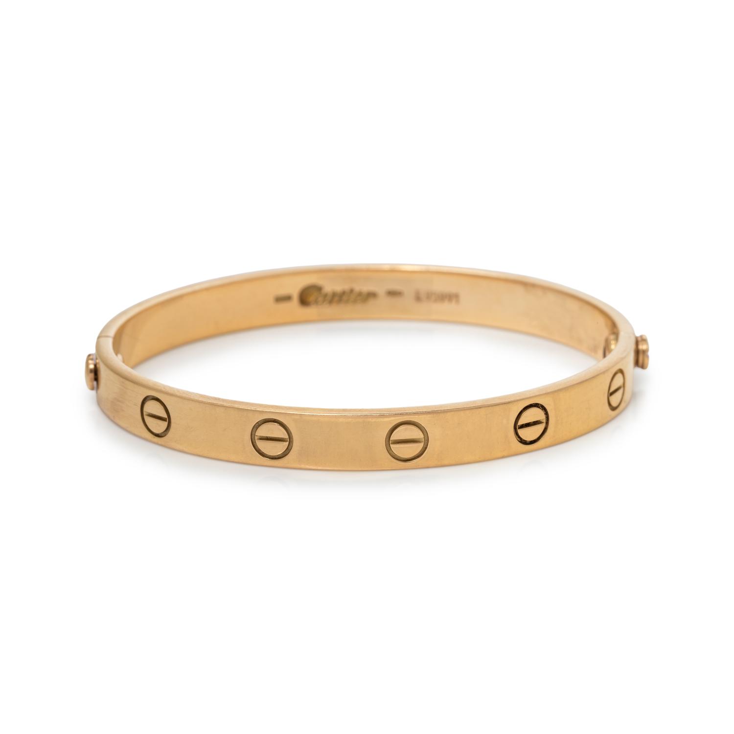 CARTIER, YELLOW GOLD 'LOVE' BRACELET