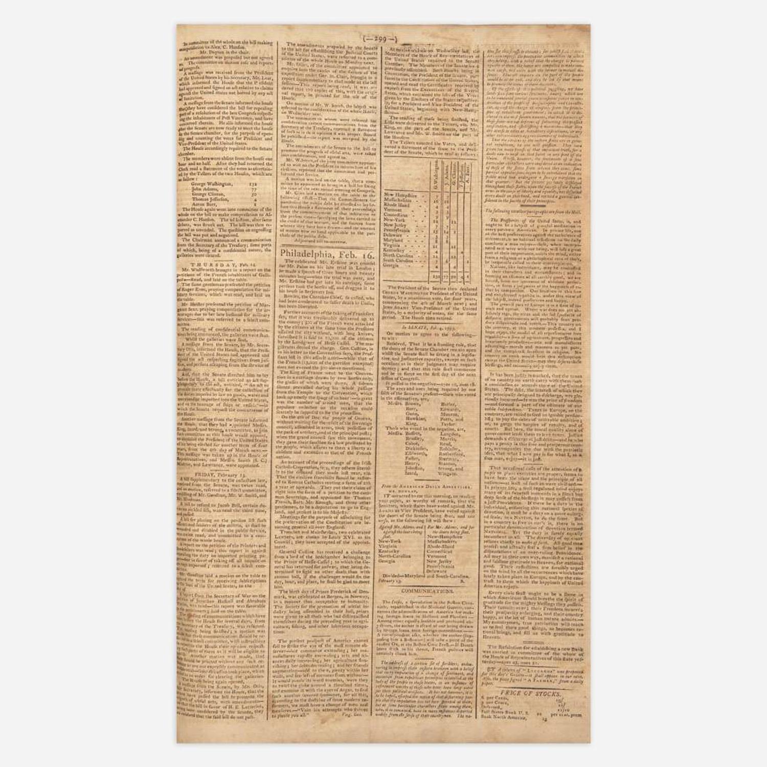 [Hamilton, Alexander, and Thomas Jefferson and George Washington, et al.] [Pacificus-Helvidius] 131 Issues of the Gazette of the United States
