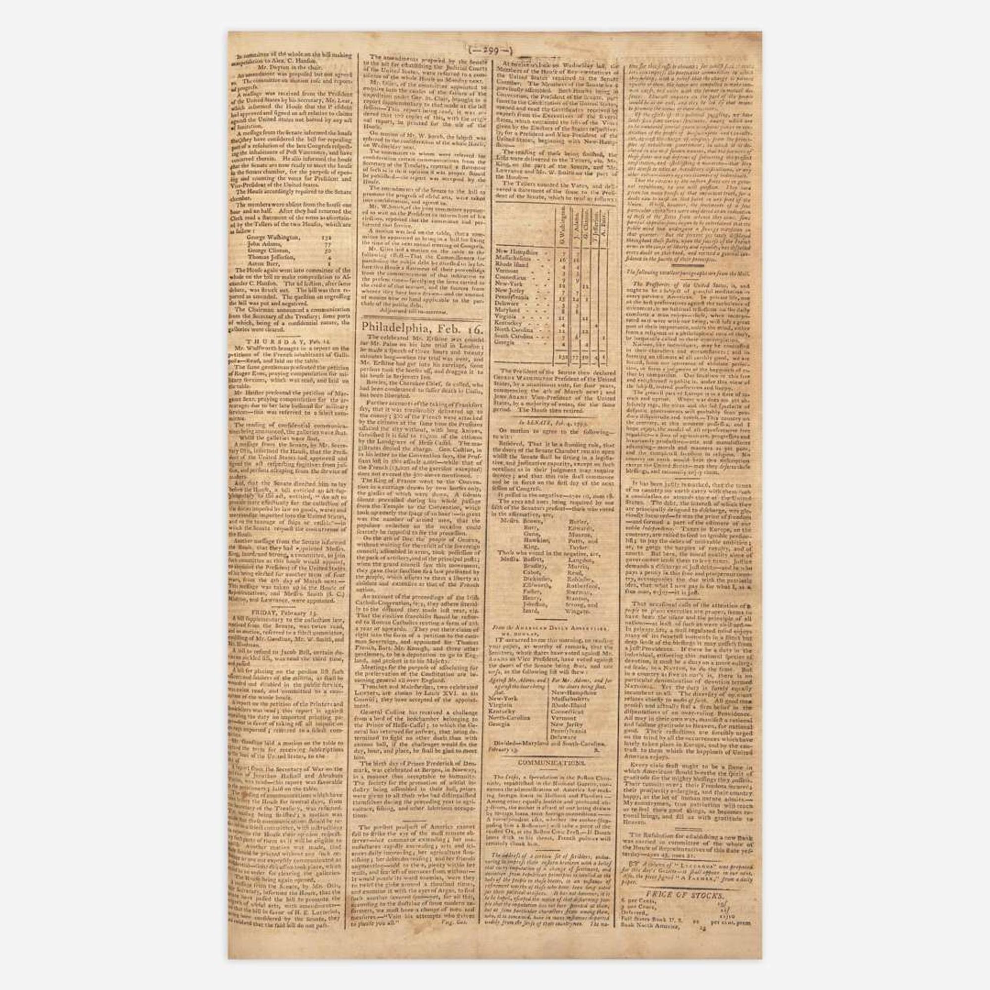 [Hamilton, Alexander, and Thomas Jefferson and George Washington, et al.] [Pacificus-Helvidius] 131 Issues of the Gazette of the United States