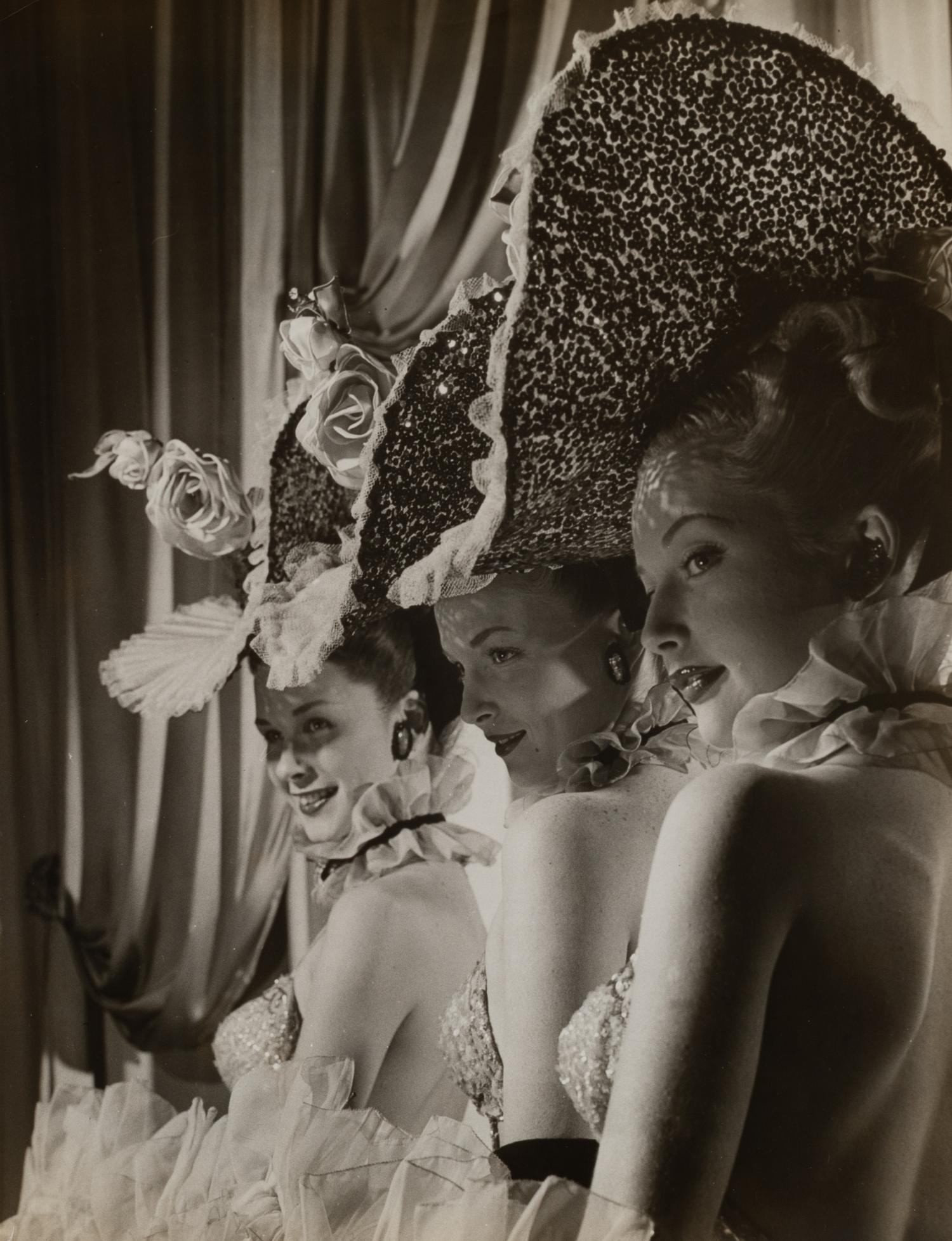 Three show girls from Latin Quarter, NY , 1947; printed ca. 1947