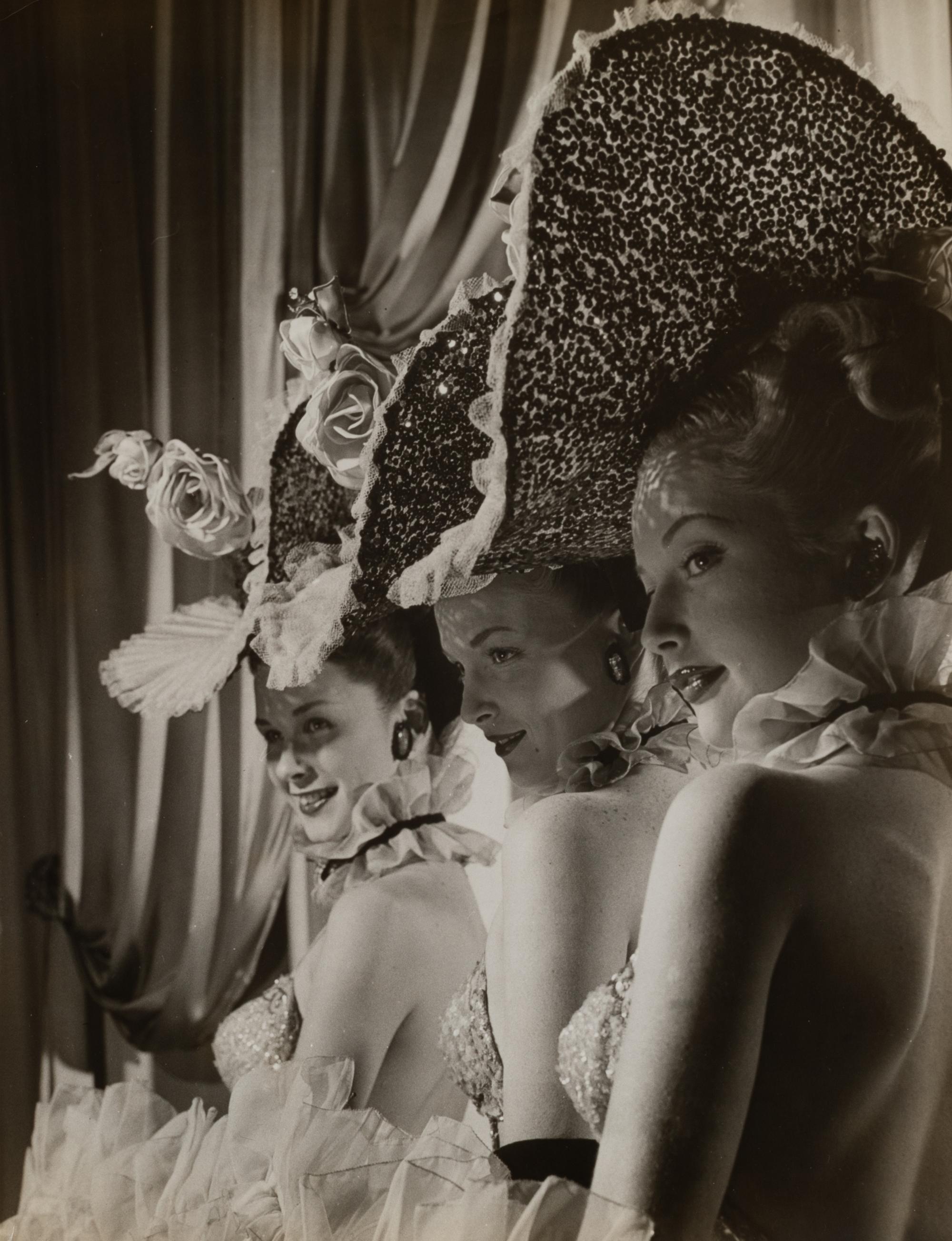 Three show girls from Latin Quarter, NY , 1947; printed ca. 1947