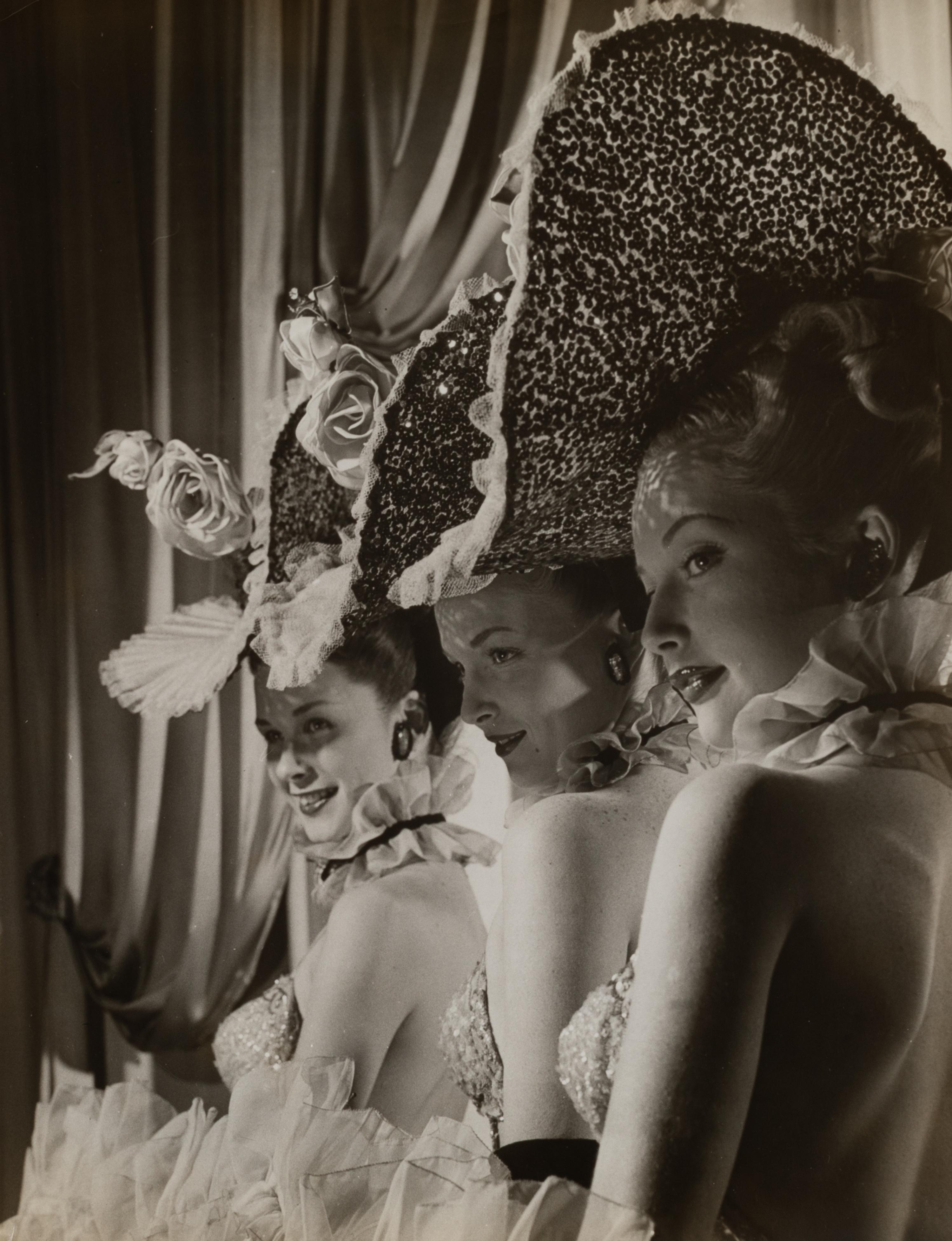 Three show girls from Latin Quarter, NY , 1947; printed ca. 1947