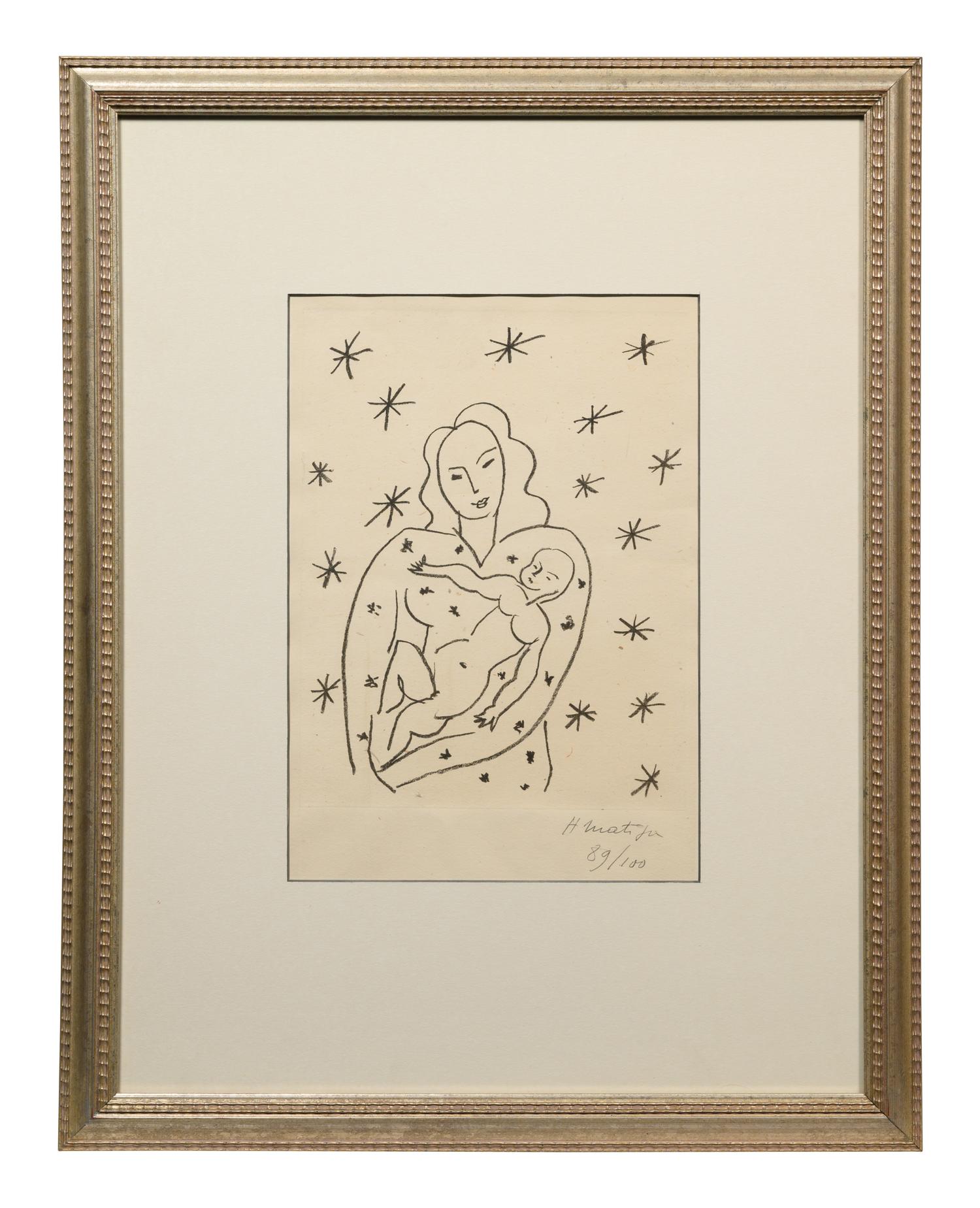 Vierge et Enfant sur fond Etoile (Virgin and Child on Starry Ground) , 1950-1951
