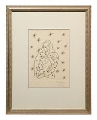 Vierge et Enfant sur fond Etoile (Virgin and Child on Starry Ground) , 1950-1951