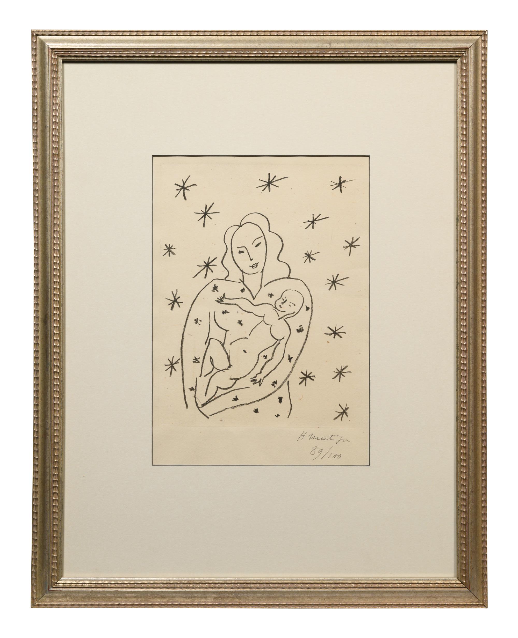 Vierge et Enfant sur fond Etoile (Virgin and Child on Starry Ground) , 1950-1951