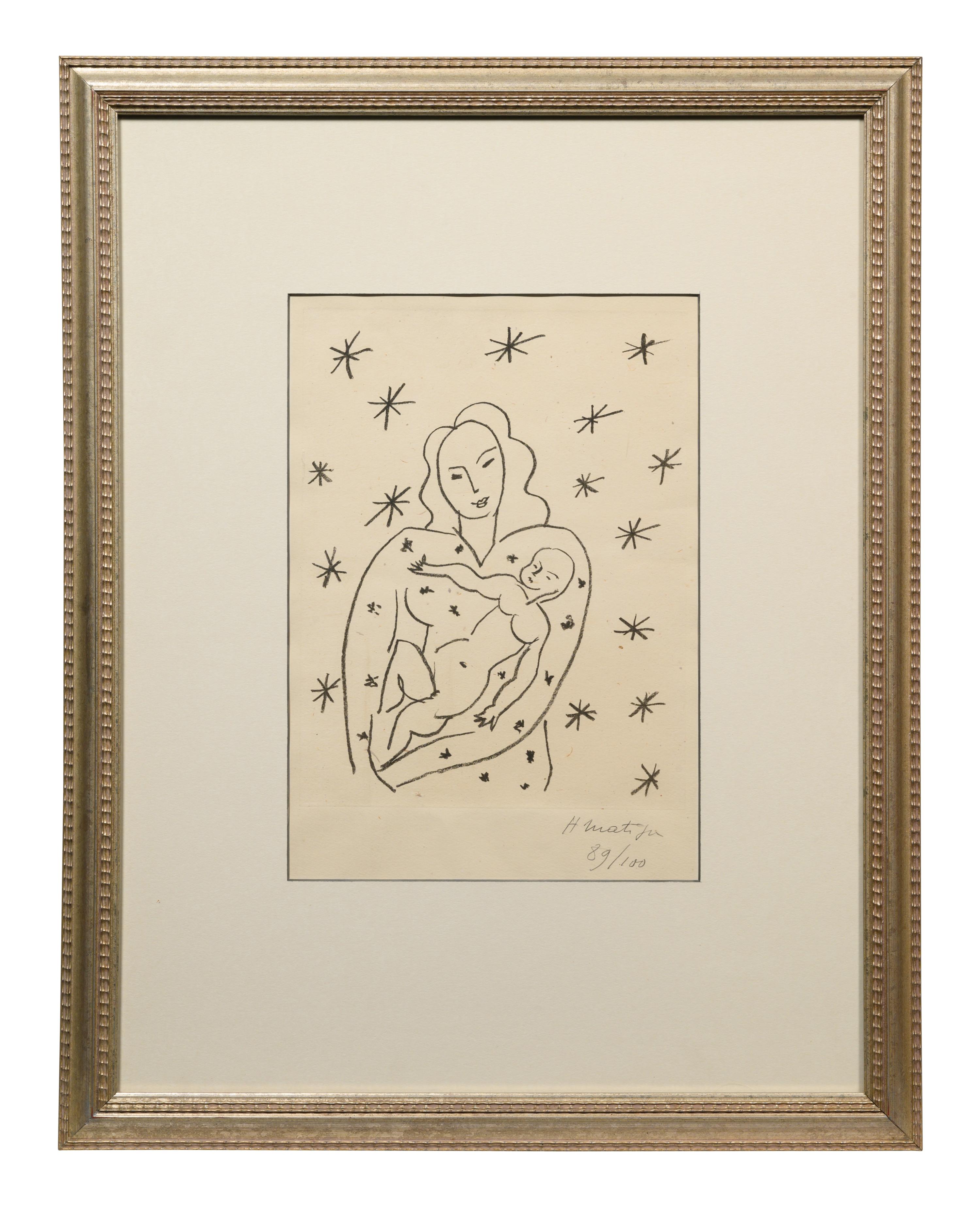 Vierge et Enfant sur fond Etoile (Virgin and Child on Starry Ground) , 1950-1951