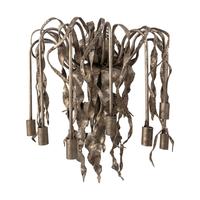 A Brutalist Style Six-Light Iron Wall Sconce