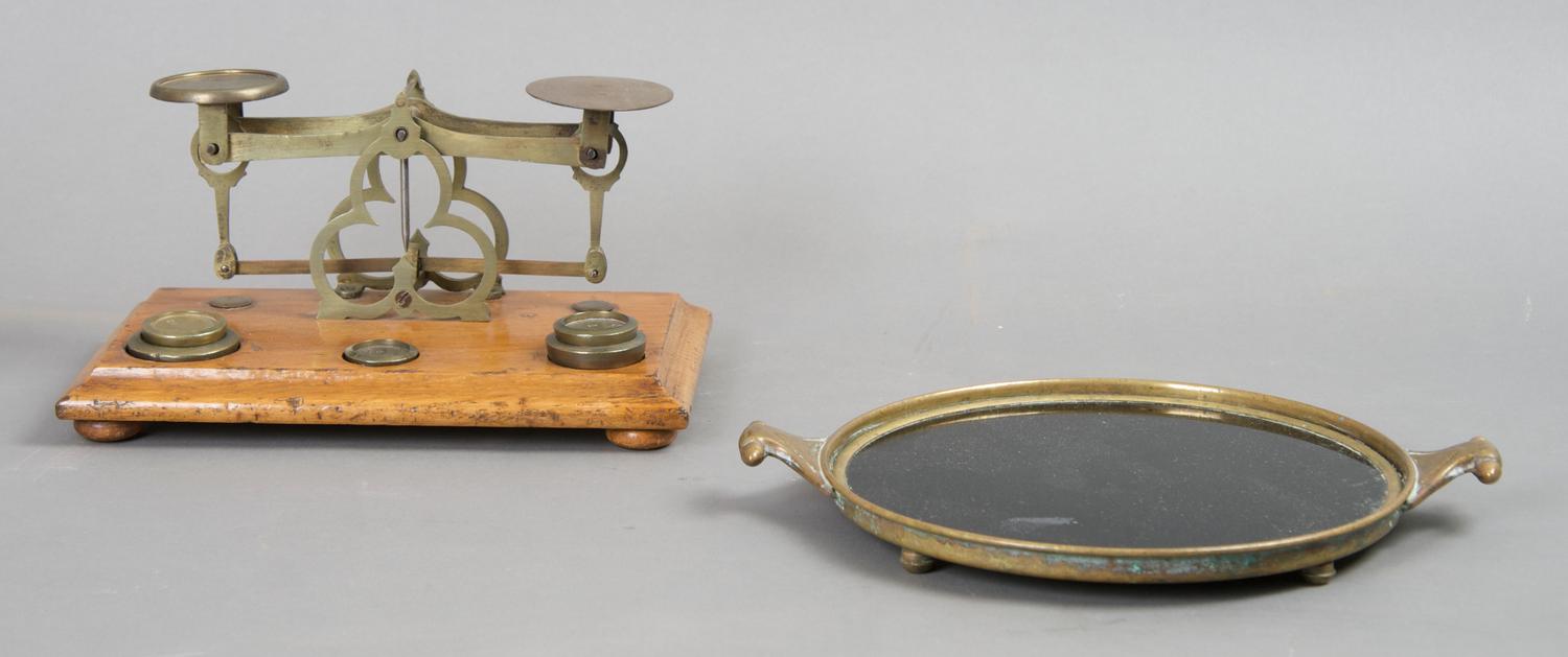 A Postal Scale, probably English, Width of first 8 inches.
