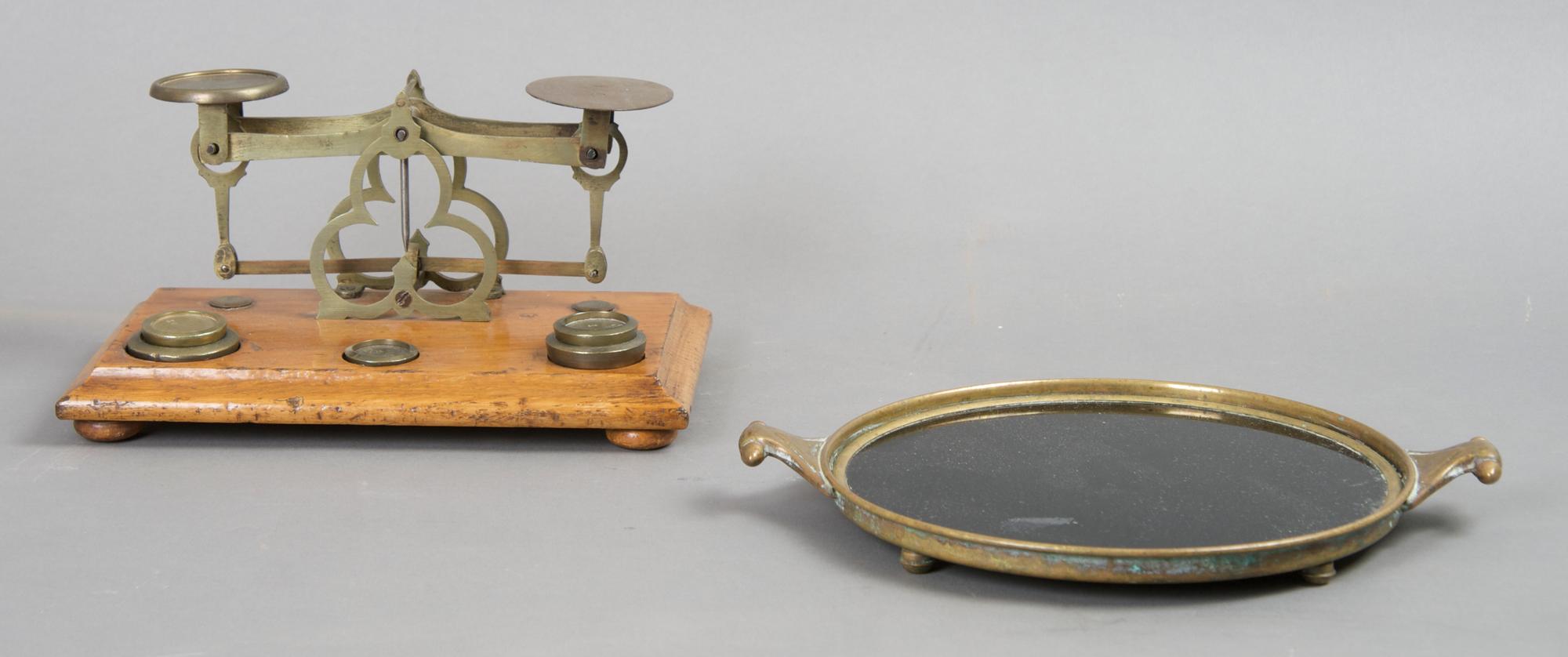 A Postal Scale, probably English, Width of first 8 inches.