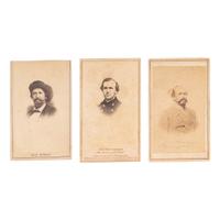 [CIVIL WAR] - [MORGAN, JOHN HUNT (1825-1864)]. Trio of CDVs of CSA Brigadier General Morgan, comprising: