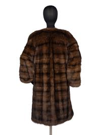 J. Mendel Barguzinsky Russian Sable Fur Coat With Belt