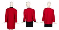 Three Red Designer Jackets, Valentino and YSL
