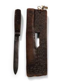 Northern Plains Tacked Knife Sheath, with Knife