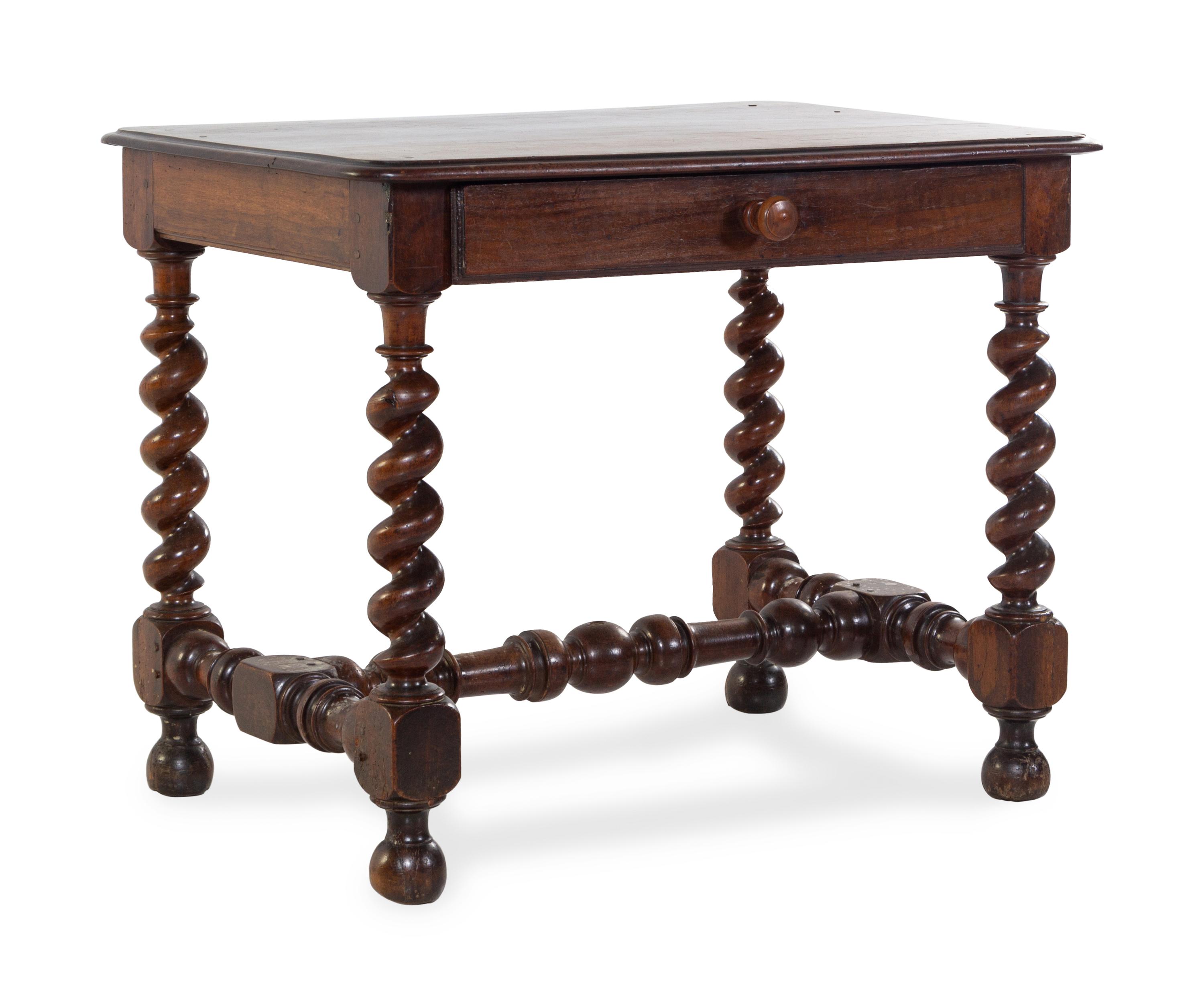 A Louis XIII Style Oak Desk