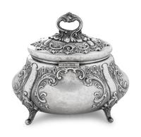 A German Silver Tea Caddy