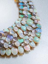 TONY DUQUETTE, OPAL, ROCK CRYSTAL AND MOONSTONE NECKLACE