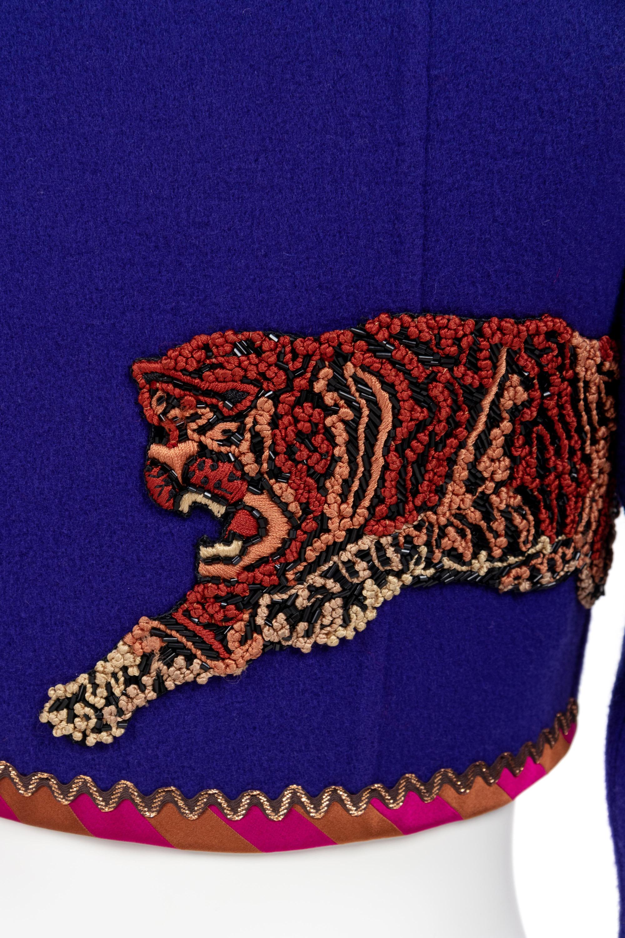 Two Geoffrey Beene Embroidered Jackets, 1990s