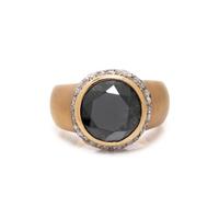 BLACK DIAMOND AND DIAMOND RING