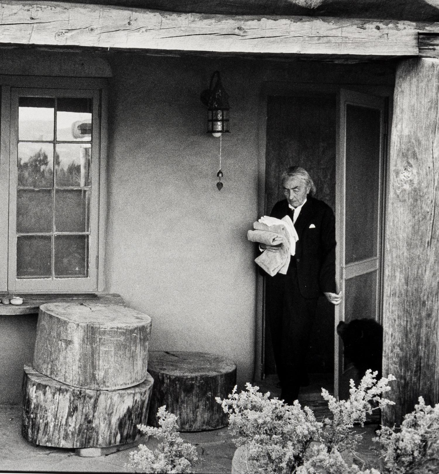 Dan Budnik (born 1933) Georgia O'Keeffe, Patio, Ghost Ranch, Abiquiu, New Mexico, March 1975