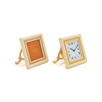 Cartier Clock and Frame Set