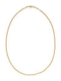 YELLOW GOLD MARINER CHAIN NECKLACE